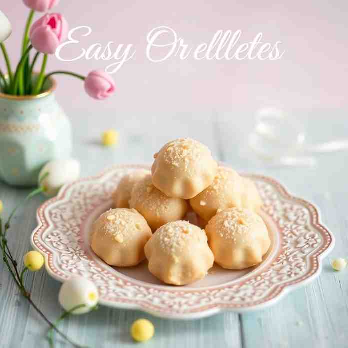 Easy Orelletes Recipe - Easter Dessert